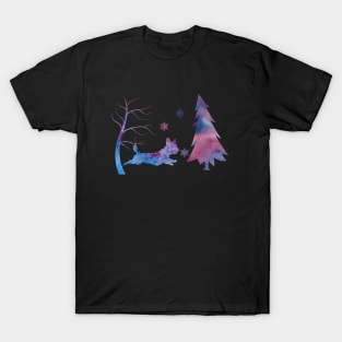 Maltese Art Winter Snowflakes T-Shirt